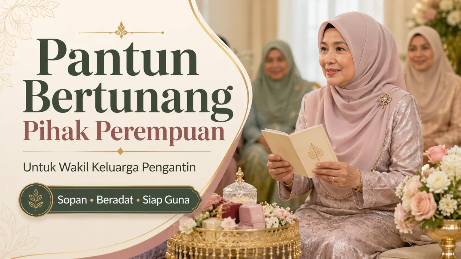 Pantun Bertunang Pihak Perempuan untuk Wakil Keluarga Pengantin