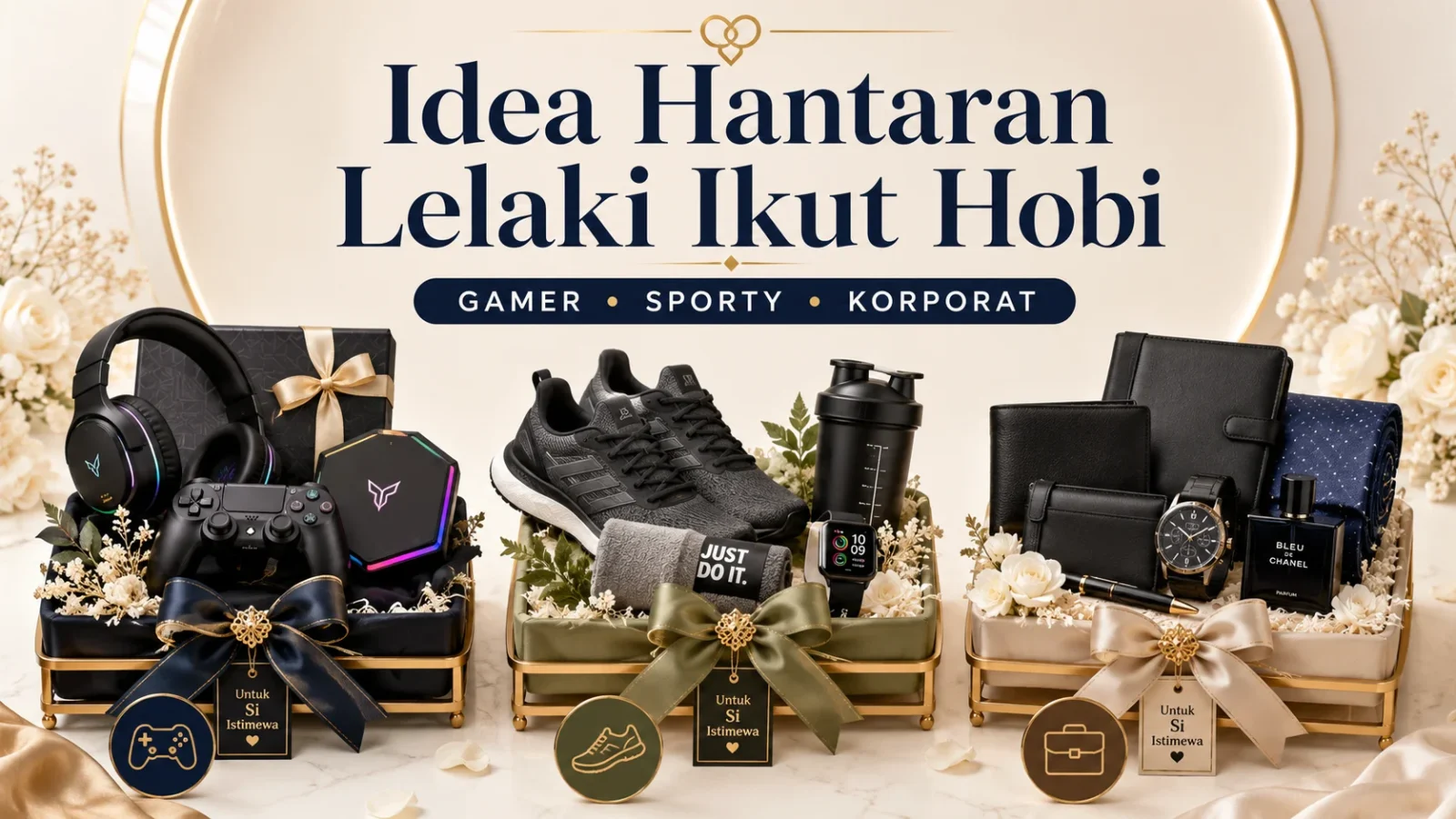 Idea Hantaran Lelaki Ikut Hobi: Dari Gamer, Sporty Sampai Lelaki Korporat
