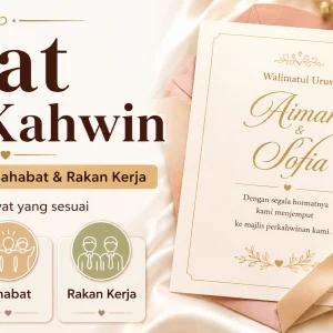 Ayat Kad Kahwin untuk Jemputan Keluarga, Sahabat dan Rakan Kerja