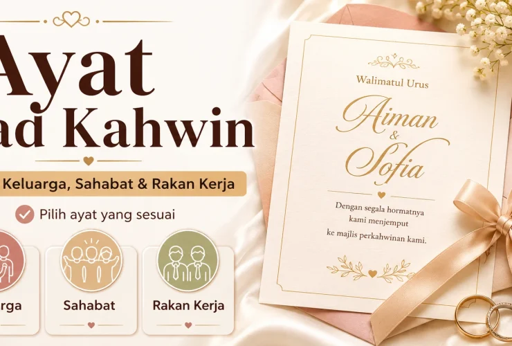 Ayat Kad Kahwin untuk Jemputan Keluarga, Sahabat dan Rakan Kerja