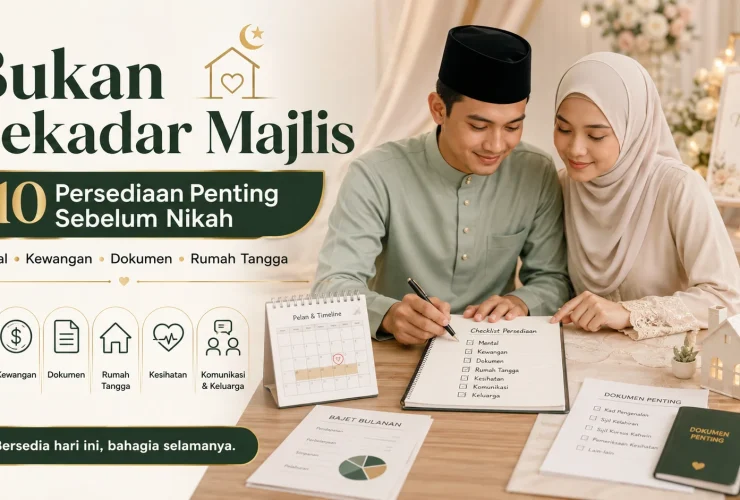Persediaan Sebelum Kahwin Bukan Sekadar Majlis: Ini 10 Hal Penting Sebelum Nikah