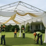 pemasangan tenda pernikahan