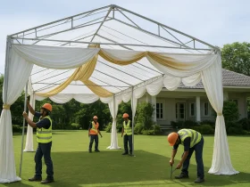 pemasangan tenda pernikahan